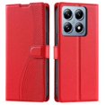 thumbnail image 1 of For Xiaomi 14T Case Dots Imprinted PU Leather Flip Phone Cover with Card Slot, Strap - Black, 1 of 5