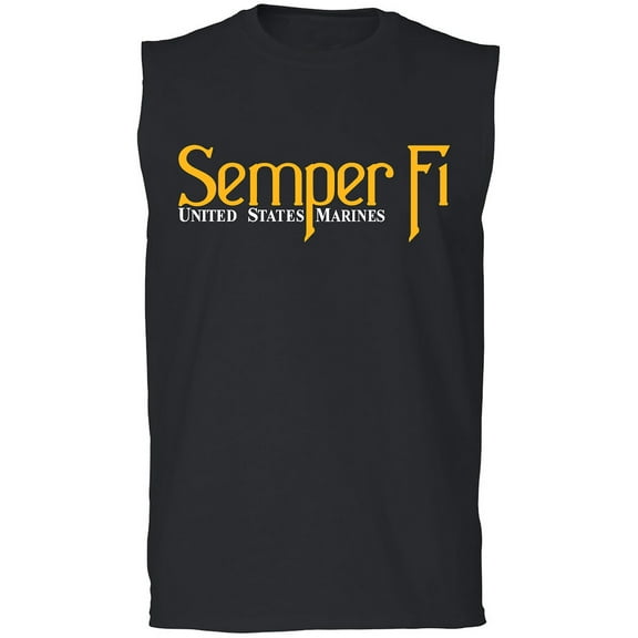 Semper Fi United States Marines Adult Sleeveless Tee
