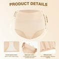 thumbnail image 3 of Linkshare Women's Cotton Underwear High Waisted Full Coverage 4-Pack Ladies Panties, 3 of 10
