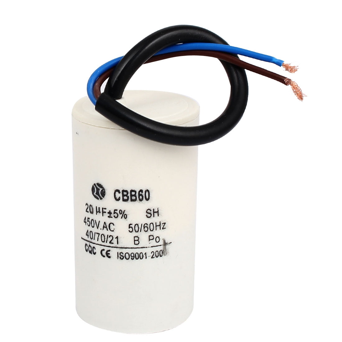 Lead CBB60 20uF Fil 450V Cylinder Run Motor SH Capacitor AC
