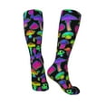 thumbnail image 4 of Balery Bright Mushrooms Fun Novelty Socks Men'S Women'S Crew Socks Funny Crazy Novelty Socks Quirky And Cool Socks, 4 of 9