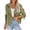 Armygreen, variant on Women Crop Top Double Breasted Trench Coat with Shoulder Sleeves and Cut Jacket with Pockets