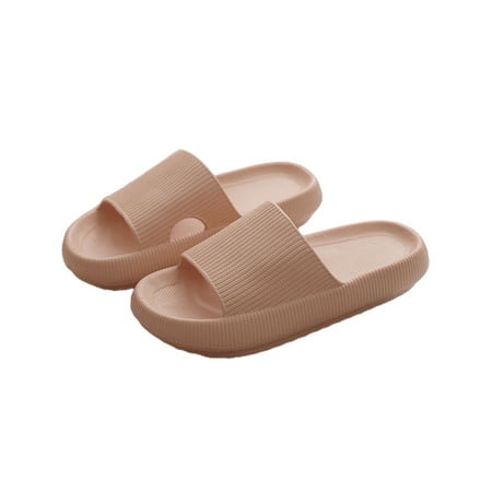 

WEARELLAS Women Men Summer Slip On Slides Soft Thick Sole Non Slip Shower Sandals Slippers Anti-Slip Beach Shoes Size