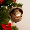 thumbnail image 5 of Taicans forest Animal Acorn Ornaments,Woodland Friends Acorn Ornament,Creative Hanging Christmas Decorations,Cozy Pine Acrylic 2D Xmas Tree Decor,Hedgehog Figurine Decorative Home Party, 5 of 5