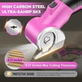 thumbnail image 2 of Wireless Electric Scissors, 4V Rechargeable Cordless With 3000Mah Battery, Rotating Cardboard Cutter With Led Light For Crafts Fabric Paper Cutting, 2 of 3