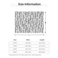 thumbnail image 4 of YFYANG Lightweight Warm Flannel Blanket, Abstract Black Line Texture Throw Blanket for Bed, Sofa, Travel, Camping, 50"x40", 4 of 7