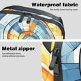 thumbnail image 4 of Geometric Cube Oxford Cloth Waterproof Charger Organizer for Electronic Devices - Cable Organizer, Hard Drive Bag, Cord Organizer Travel Small, Seat Gap Organizer with USB, 4 of 6