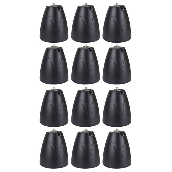 12) Rockville PEN-65T Black 6.5" 70V Hanging Pendant Speakers For Restaurant/Bar