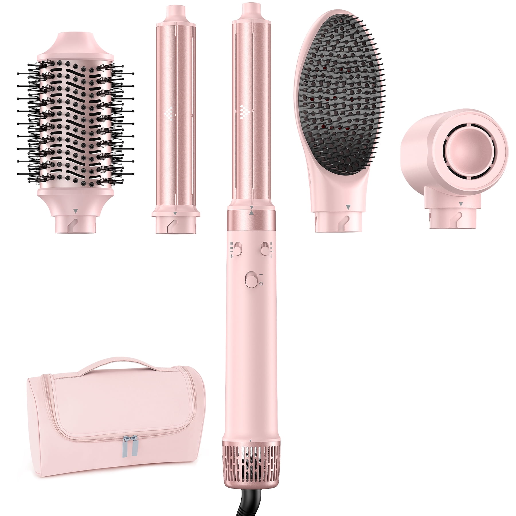 5 in 1 Hair Dryer Brush with Fast Drying Blow Dryer & Travel Bag