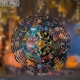 thumbnail image 2 of 3D Rotating Wind Chime _  Wheel of the Year Zodiac _- 10*10 Inch Stainless Steel Wind Spinner for Yard, Garden, Outdoor Decor - Multicolor Holiday Decoration, 2 of 10