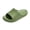 Green -AA01, variant on Domzle Cushioned Thick Sole Pillow Slippers for Women Men | Cloud-Like Soft Sole, EVA Platform Sole, Indoor Outdoor Slides, Waterproof Shower Ready, Quick-Drying Khaki