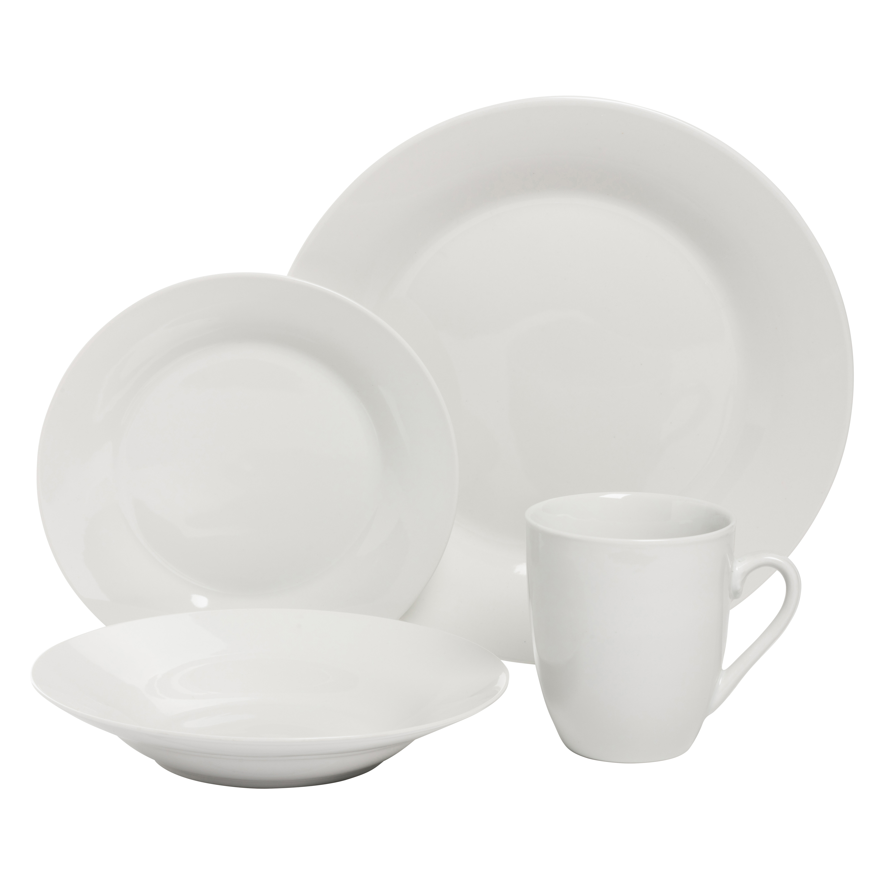 Ten Strawberry Street Simply White Dinnerware Set, 16-Piece photo 2