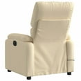 thumbnail image 2 of vidaXL Electric Massage Recliner Chair Cream Fabric, 2 of 5
