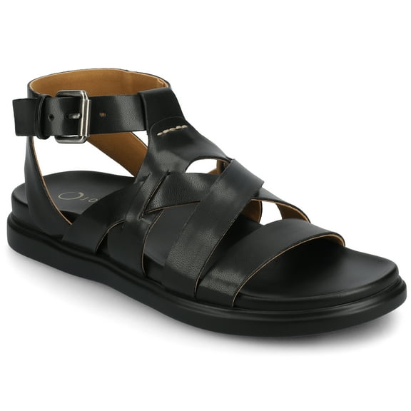 Journee Womens Mistee Multi Strap Sandals