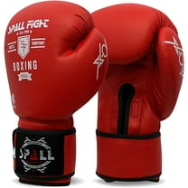Spall Pro US Heavy Punching MMA Synthetic Leather 8 Oz Boxing Gloves For Men & Women (Red)