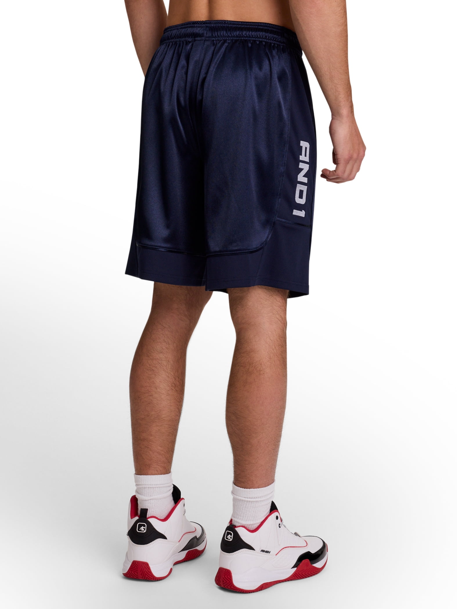 AND1 Men's and Big Men's All Court Short, 9" inseam, up to Size 5XL
