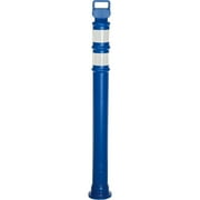 Cortina Safety 03-747B 45" Blue Ez Grab Delineator Post, 3" Hi Reflective Strips (2 Strips)