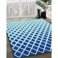 thumbnail image 3 of Ahgly Company Machine Washable Indoor Rectangle Transitional Blue Area Rugs, 2' x 4', 3 of 7