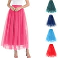 thumbnail image 5 of Womens Tutu Skirt Ballet Tulle Skirts Princess Puffy Layered Skirt Rockabilly Tutu Skirt for Women Girls Layered Tulle Petticoat Tutu Skirts Holiday Tutus for Women and Girls, 5 of 5