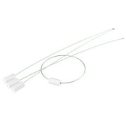 Uxcell 12.4" Long Steel Anti-Tamper Security Tag Ties White 50 Count