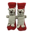 thumbnail image 4 of Calcetines de animales, regalos de , divertidos, gruesos y suaves, calcetines de tubo medio para el dormitorio y el hogar. Oso rojo, 4 of 7