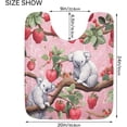 thumbnail image 5 of GZHJMY Bathroom Rug Koala Strawberry Soft and Absorbent Bathroom Carpet Non-Slip Machine Washable Plush Bath Floor Rug Door Mat for Bathtubs, Toilet,Kitchen, 16x24 in Carpet Runner, 5 of 6