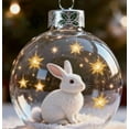 thumbnail image 3 of syligr 2026 Wildlife Wonders Collection Crystal Glass Ornament, Vivid 3D Animal Christmas Decoration, Clear Plastic Xmas Balls, Luxury Winter Tree Decor Sparkling Star,Holiday Ornaments(Deer), 3 of 6