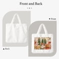 thumbnail image 2 of Rocae Holiday Christmas Stars or Plush Underarm Bag White Furry Purse Handbag for Autumn and Winter, 2 of 7