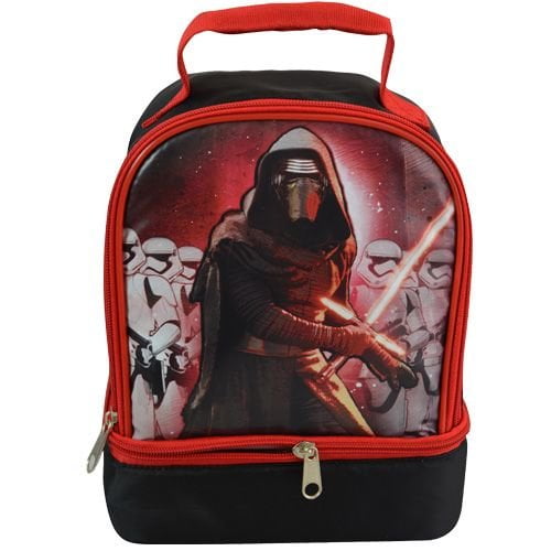 STAR WARS SCHOOL BACKPACK 16" AND LUNCH BAG INSULATED STORM TROOPER SET KYLO REN 