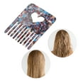 thumbnail image 5 of Unique Bargains 1 Pc Portable Heart Hair Insert Comb Blue Acetate Sheet, 5 of 5