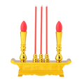 thumbnail image 1 of Simulación incensario quemador candelabro, adorno tradicional eléctrico sin llama, antiguo incensario budista quemador para festival, de ado Dorado, 1 of 9