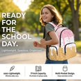 thumbnail image 4 of Yuyamidu Pink Ice Cream Girls Backpack Set 4Pcs 17 Inch Kids School Bag for Ages 6-12 Elementary Bookbag with Lunch Box Pencil Case Water Bottle Bag Back to School Rucksack, 4 of 7