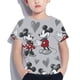 thumbnail image 1 of Camisetas para niños, camisetas bonitas de Mickey Mouse para bebés, ropa de calle de manga corta para niños de 3 a 12 años, camisetas Harajuku para niños y niñas Disney110 heqiyong CONDUJO, 1 of 2