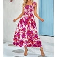 thumbnail image 3 of Vestido Largo NikouMX Estampado Fruncido Tamaño S, 3 of 8