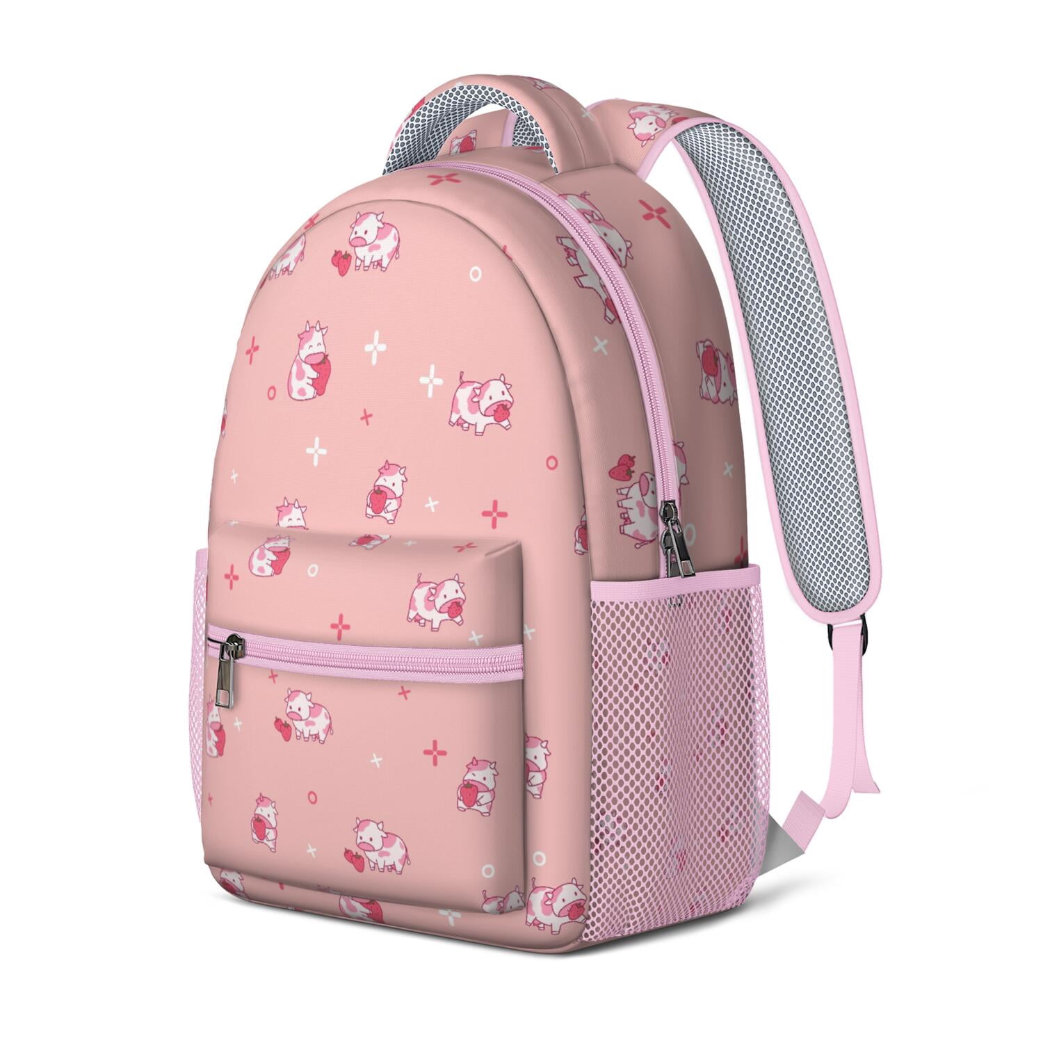 Highland Cow Print Waterproof Bookbag - Breathable & Stylish School Backpack with Spinal Support Design for Cow Lovers & Farmhouse Style