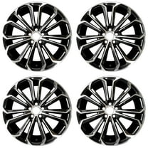 Velospinner Alloy 17" x 7" Automotive Rims Brand New Wheels for 2014 - 2016 Toyota Corolla Machined Black OEM Quality Replacement 75152B 4261102F80 4261102G20, 4261102L70, Set of 4