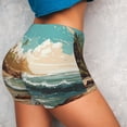 thumbnail image 4 of Fotbe Coastal Palm Beach Shorts Sin Costuras – Shorts Deportivos de Cintura Alta para Mujer, Elásticos para Gimnasio, Yoga, Running o Ciclismo-Small, 4 of 8