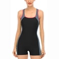 thumbnail image 1 of Rinsvye Women's Swimsuits Color Block Bikini Top Training Sports Racerback athletic Seashell Bikini Bathing Suit Beachwear Swimsuits, 1 of 2