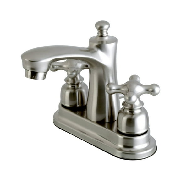 Kingston Brass FB7628AX 4 in. Centerset Bathroom Faucet, Brushed Nickel