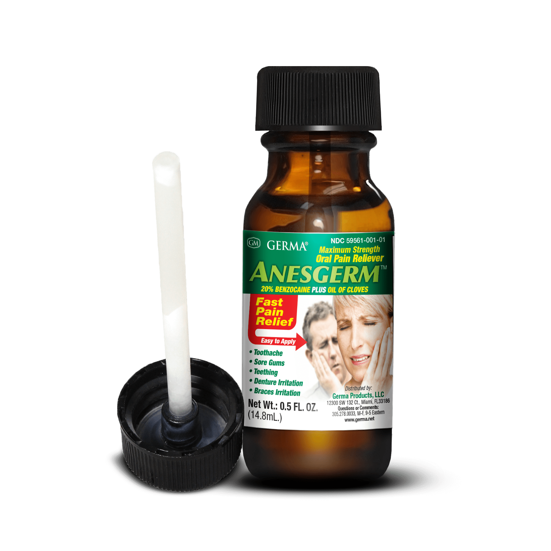 Germa® Anesgerm / La Muela (rapido alivio al dolor de muela) - 0.5oz
