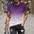 thumbnail image 2 of SwiftWear Mens Short Sleeve Shirts Casual Round Neck Mens T-Shirts Athletic Gym Active T Shirt Mens Hipster Hiphop Tees, Purple-4XL, 2 of 5