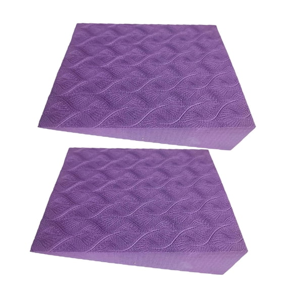 TTETTZ 2 Pieces Squat Wedge Block Anti Slip Portable Squat Ramp Calf Stretch Board Calf violet