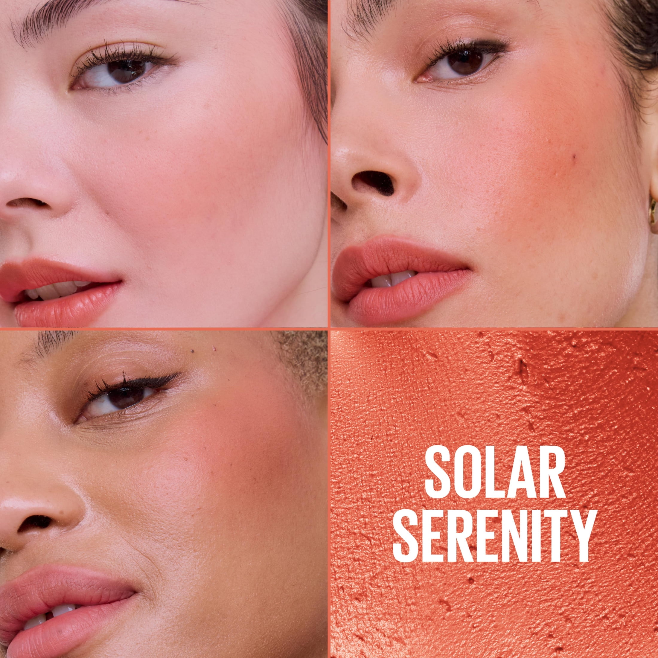 Maybelline Cloudtopia Whipped Matte Cheek and Lip Mousse Blush, Solar Serenity, 2.03 fl oz