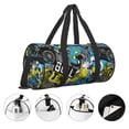 thumbnail image 5 of Fotbe Goal Time Pattern Foldable Sports Gym Bag with Wet Dry Pocket, Ultralight Travel Bag, Large Capacity Duffel Bag, Splash Proof Carry on Bag, Overnight Bag, Weekender Bag, 5 of 8
