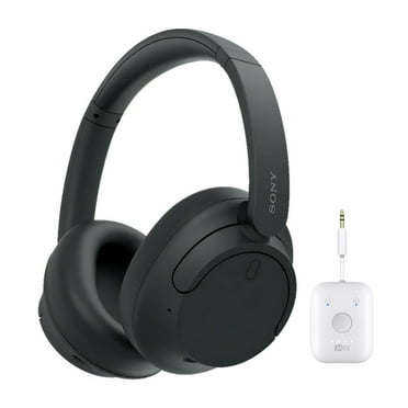Sony WHCH720N Wireless Over-Ear Noise Canceling Headphones (Black) with Wireless Audio Adapter (2 items)