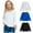 Black, variant on Hrsba Boys Girls Long Sleeve Kids Round Neck Shirt Unisex Fall Winter Top Solid Color Shirt 3 Pack for 1 to 11 Years