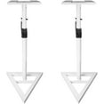 Pair Studio Monitor Speaker Stands w/Adjustable Height, White (RVSM1