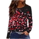 thumbnail image 3 of TaTaai Hoodies Shirts for Women Early Fall Long Sleeve Tops Vintage Graphic Outfits Tops Fashion Pullover Tees Gift, 3 of 8