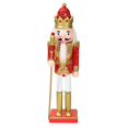 thumbnail image 4 of 30cm Tall Standing Christmas Nutcracker Figurines for Festival Desktop Party Red, 4 of 9