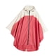 thumbnail image 3 of Impermeable Transpirable Poncho Chaqueta Con Capucha Impermeable Al Aire Libre Viaje Raincape Beige rojo Yuyangstore Chubasquero de mujer, 3 of 8